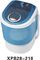 Única máquina de lavar quieta portátil azul da cuba com secador tampa plástica transparente de 2,8 quilogramas fornecedor