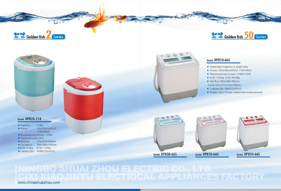 China Máquina de lavar da casa da cuba de Protable mini única para Singlebaby com tampa e corpo coloridos fornecedor