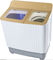Cuba portátil do gêmeo da máquina de lavar da eficiência elevada com tampa de vidro dourada do girador fornecedor